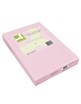 Farvet Kopipapir Trophee/ Q-Connect A4 80g Pastel Pink Pk/500